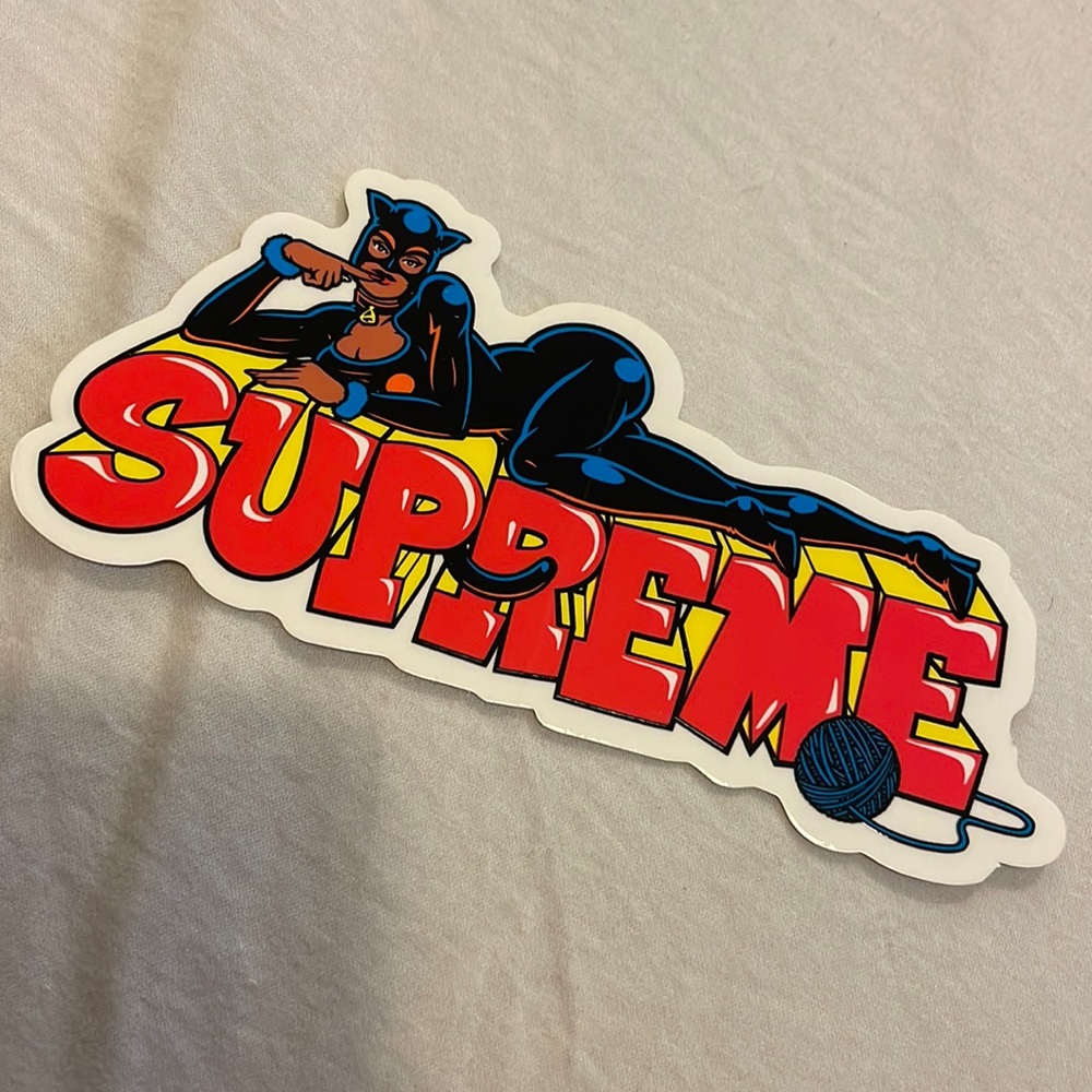 Authentic Supreme cat woman sticker decal - Picture 1 of 2